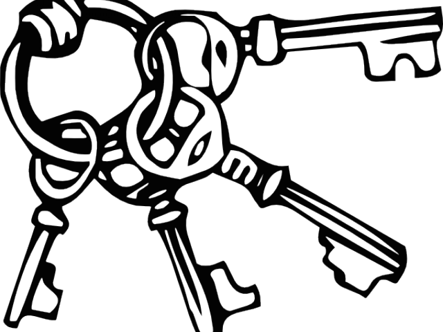Keys Clipart Keychain - Key Clip Art (640x480)