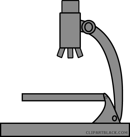 Microscope Tools Free Black White Clipart Images Clipartblack - Clip Art (426x448)