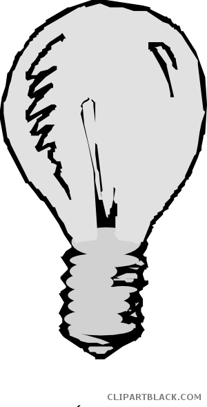 Light Bulb Tools Free Black White Clipart Images Clipartblack - Light Bulb Animation Png (300x589)