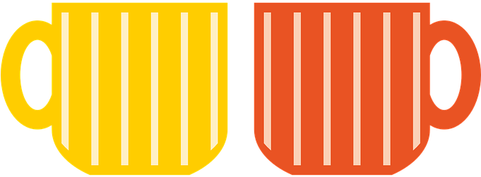 Coffee Cup Retro Cup Coffee Yellow Orange - Coffee Cup (680x340)