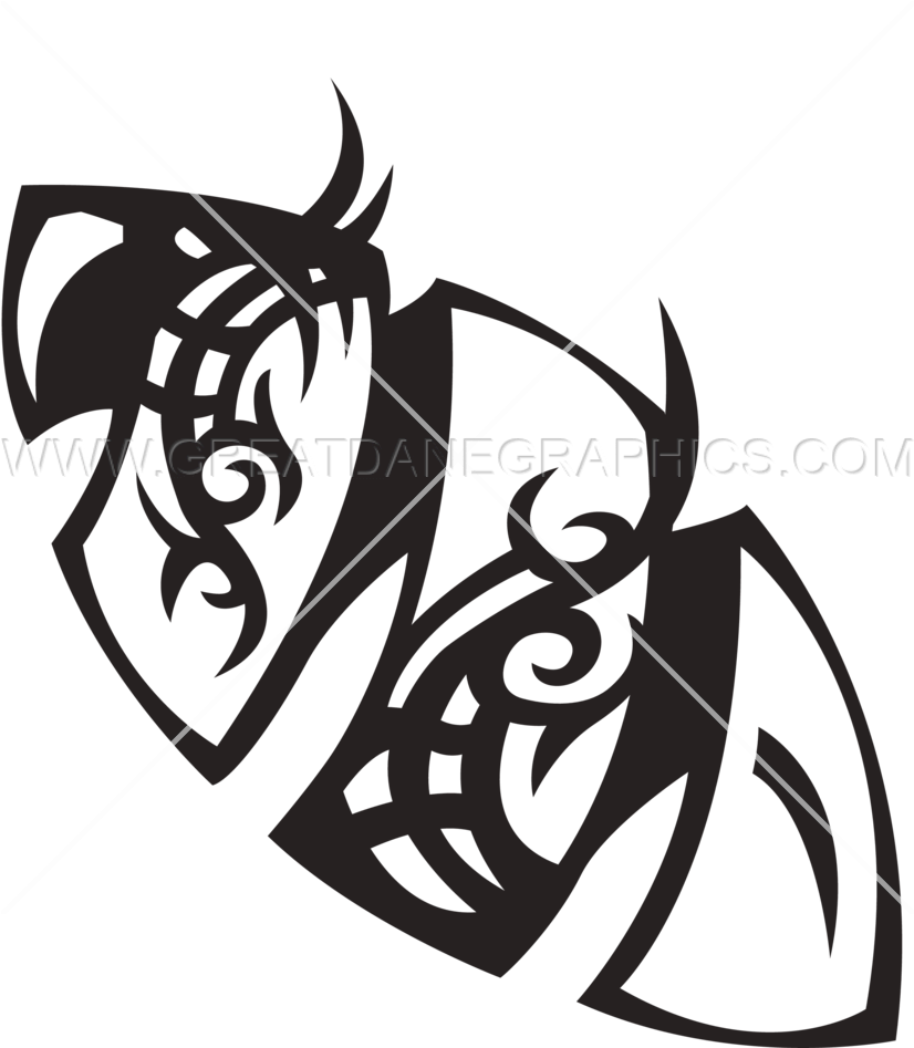 Twisted Tribal Football - Tribal Football (825x1068)
