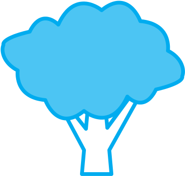 Tree Eco Symbol - Africa Map Icon Blue (550x550)