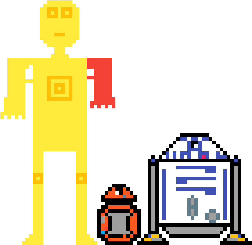 Star Wars R2 D2,c3po,and Bb - Illustration (1200x1200)