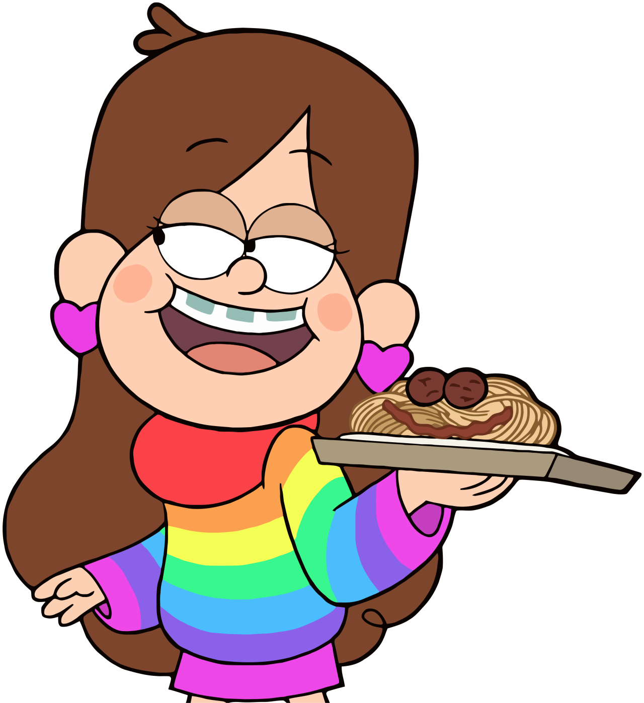 “ Mabel With A Plate Of Spaghetti - Мэйбл Пайнс (1280x1399)