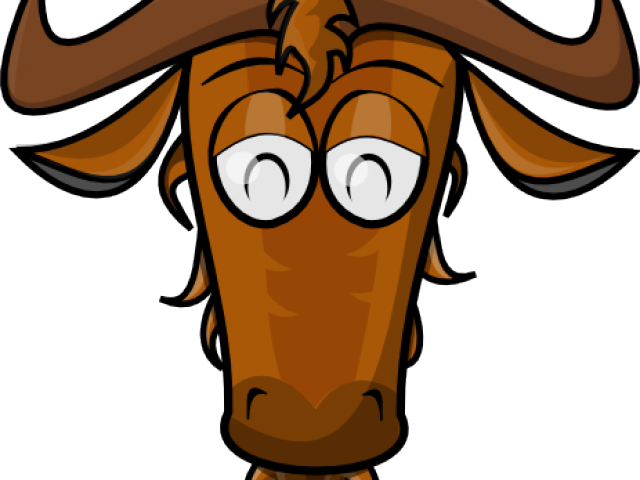 Head Clipart Wildebeest - Cartoon (640x480)