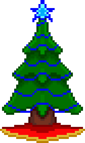 Christmas Tree 2013 [animated] By Mrgilder - Pixel Christmas Tree Png (336x568)