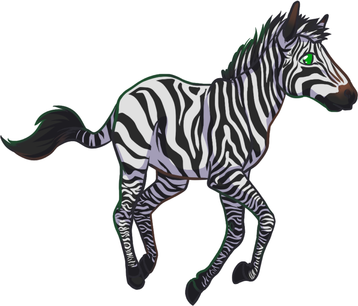 Chibi Zebra - Mane (715x611)