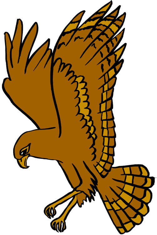 Hawk Clipart West Delaware - Delaware County, Iowa (502x750)