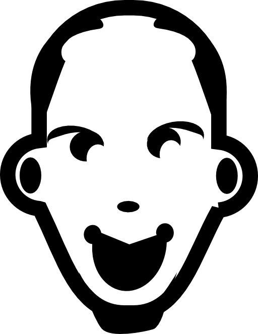 Face Man Boy, Jug Ears, Face - Icono Hombre Chino (512x663)
