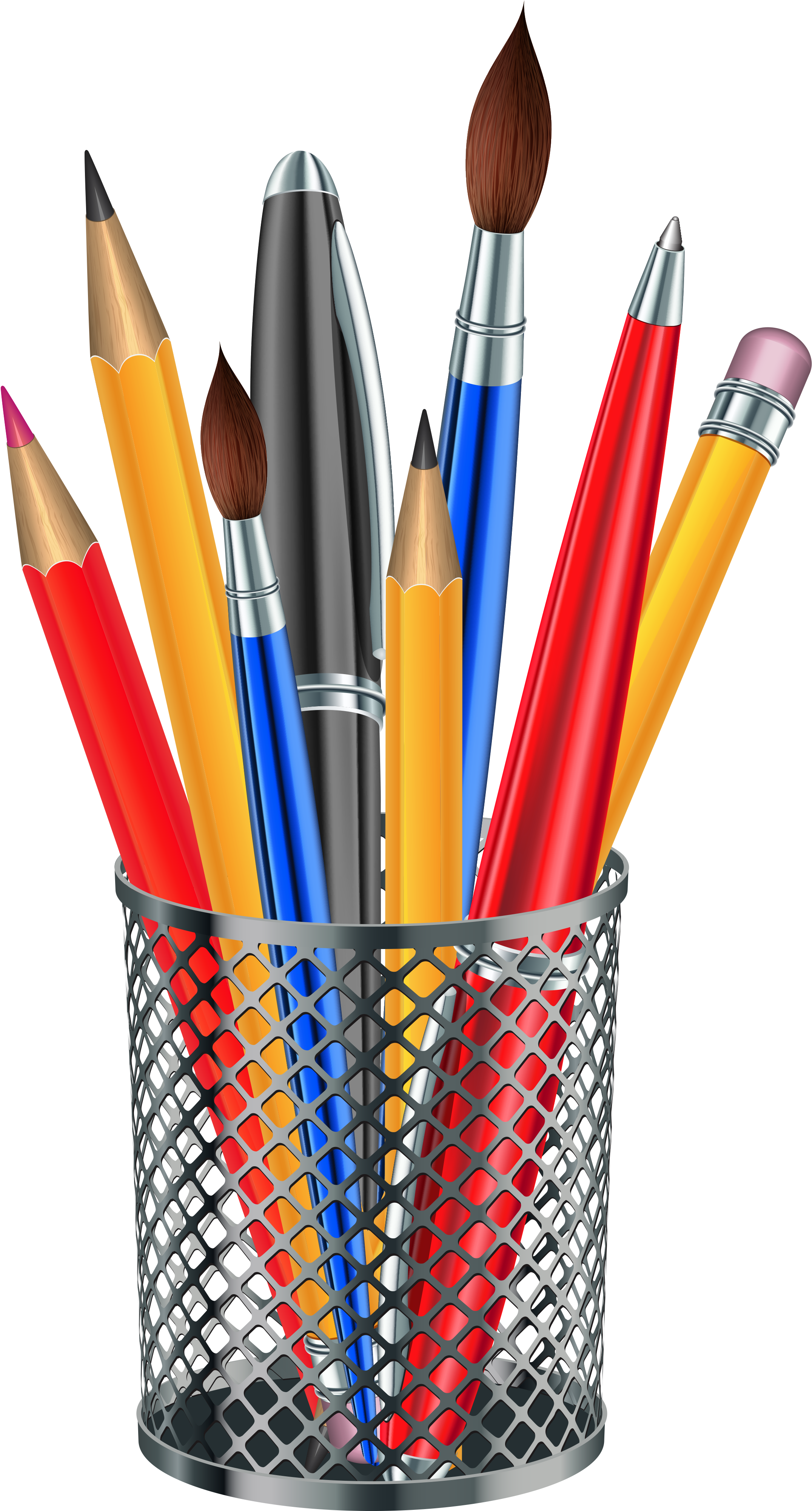 Transparent Metal Cup Png Clipart Image - Pen & Pencil Png (2199x4044)