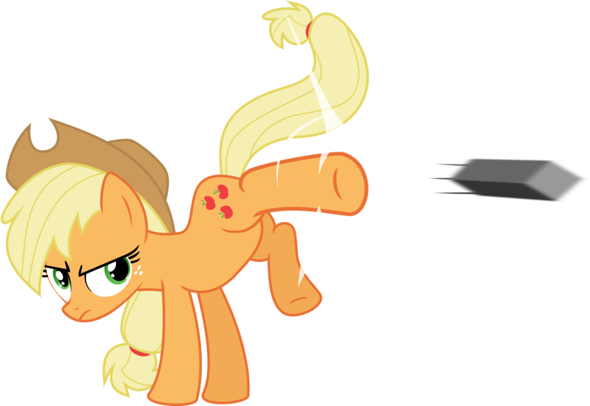 My Little Pony Xcii - Mlp Applejack Kick (900x580)