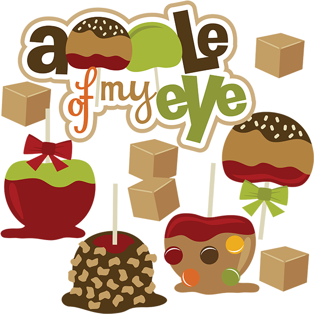 Autumn Apple Clip Art - Caramel Apple Clip Art (648x640)