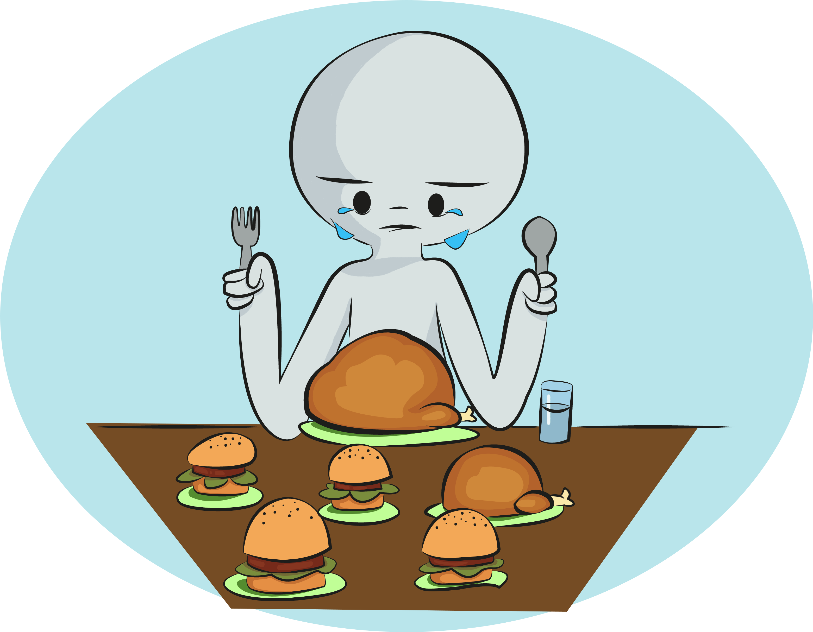 Binge Eating Disorder Clip Art Cliparts - Binge Eating Disorder Png (3209x2480)
