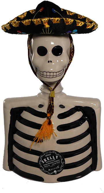 Los Azulejos Skeleto Anejo Tequila - Tequila (580x696)