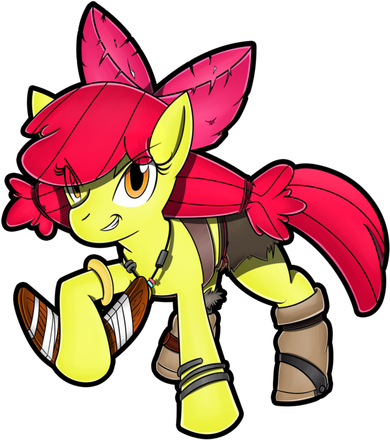 Applebloom By Flam3zero - Sonic Boom My Little Pony (857x932)