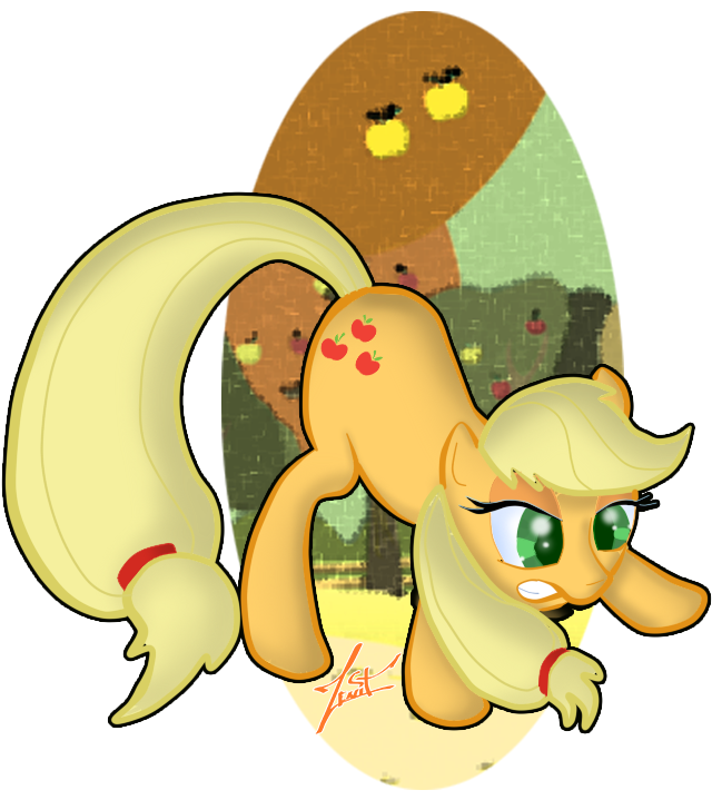 Applejack, Apple Orchard, Artist - Illustration (960x720)