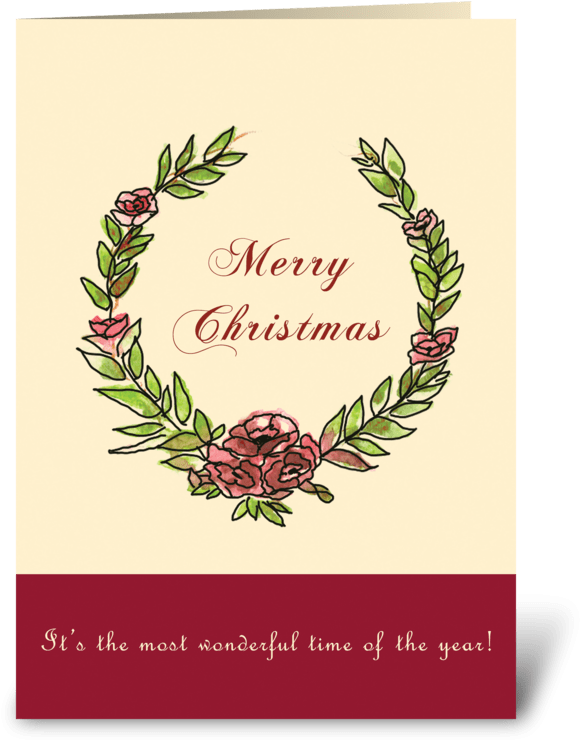 Merry Christmas Greeting Card - Christmas Day (700x792)