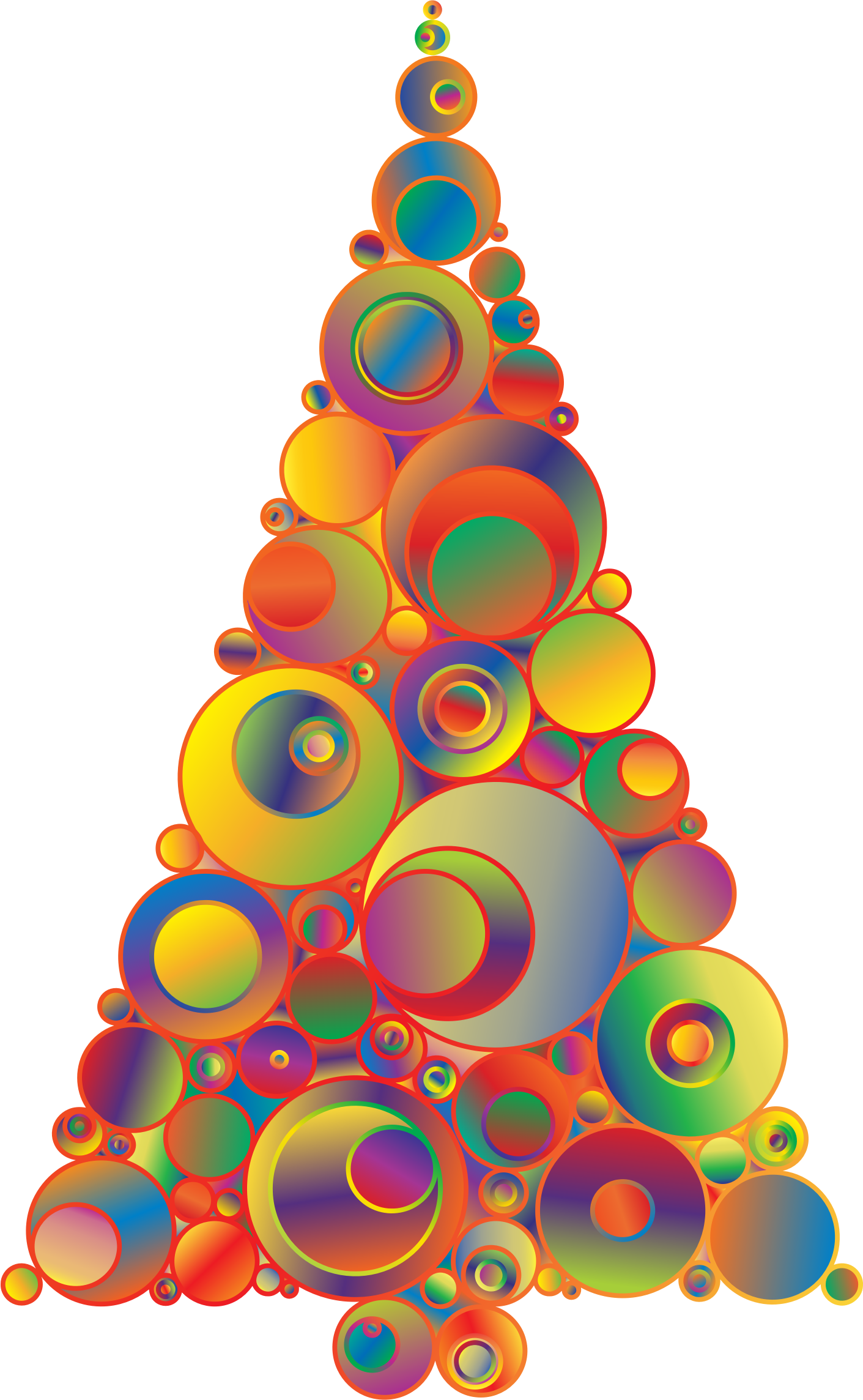 50 Colors Digital Unicorn Clipart Unicorn Clip Art - Notebook Kingdom: Christmas Tree Journal/diary, Lined (1411x2288)