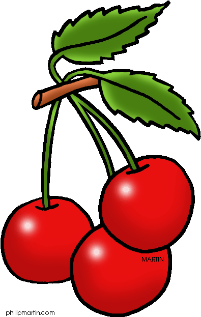 Cherry Tree Clipart Cerry - Cherry Fruit Clip Art (416x648)