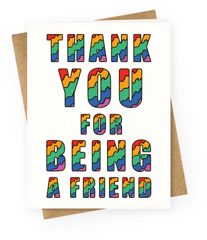 Thank You For Being A Friend Greeting Card - Koinobori (484x484)