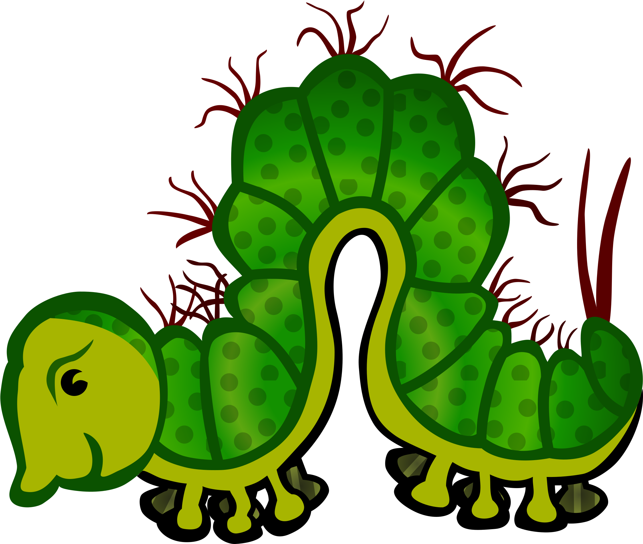 Caterpillar - Coloured - Caterpillars Clip Art (2400x2054)
