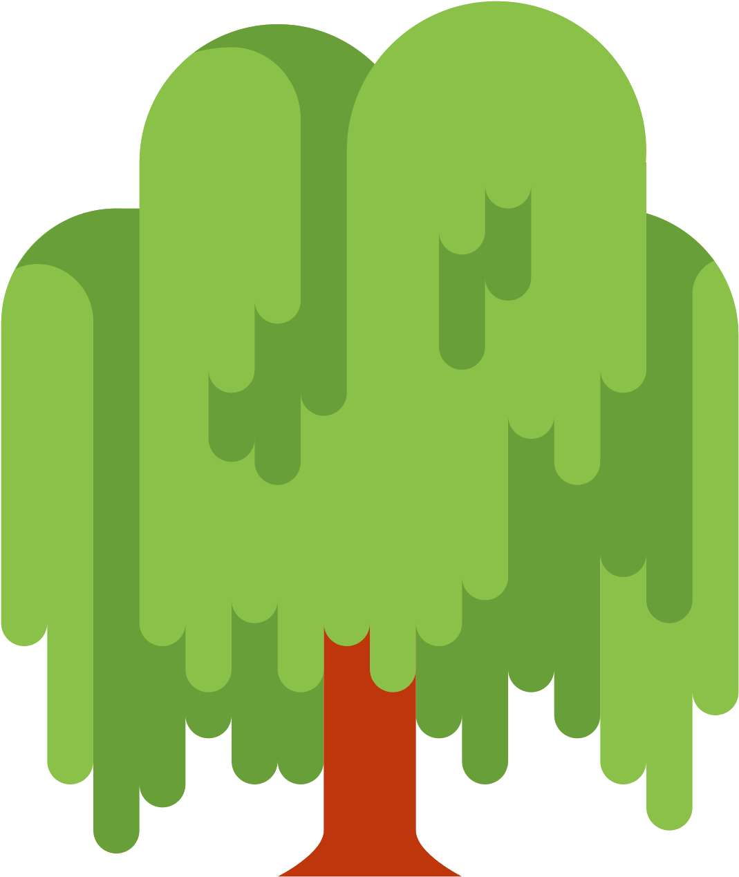 Green Leaf Of Willow Icon Circle Royalty Free Vector - Willow Icon (1600x1600)