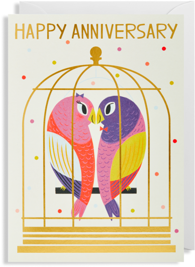Anniversary Greeting Cardshappy - Allison Black - Happy Anniversary Grreting Card B Y (560x600)