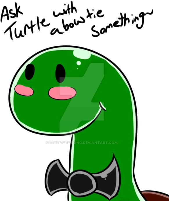 Ask Turtle With A Bow Tie Something By Tails-crossing - Ask Turtle With A Bow Tie Something By Tails-crossing (600x701)