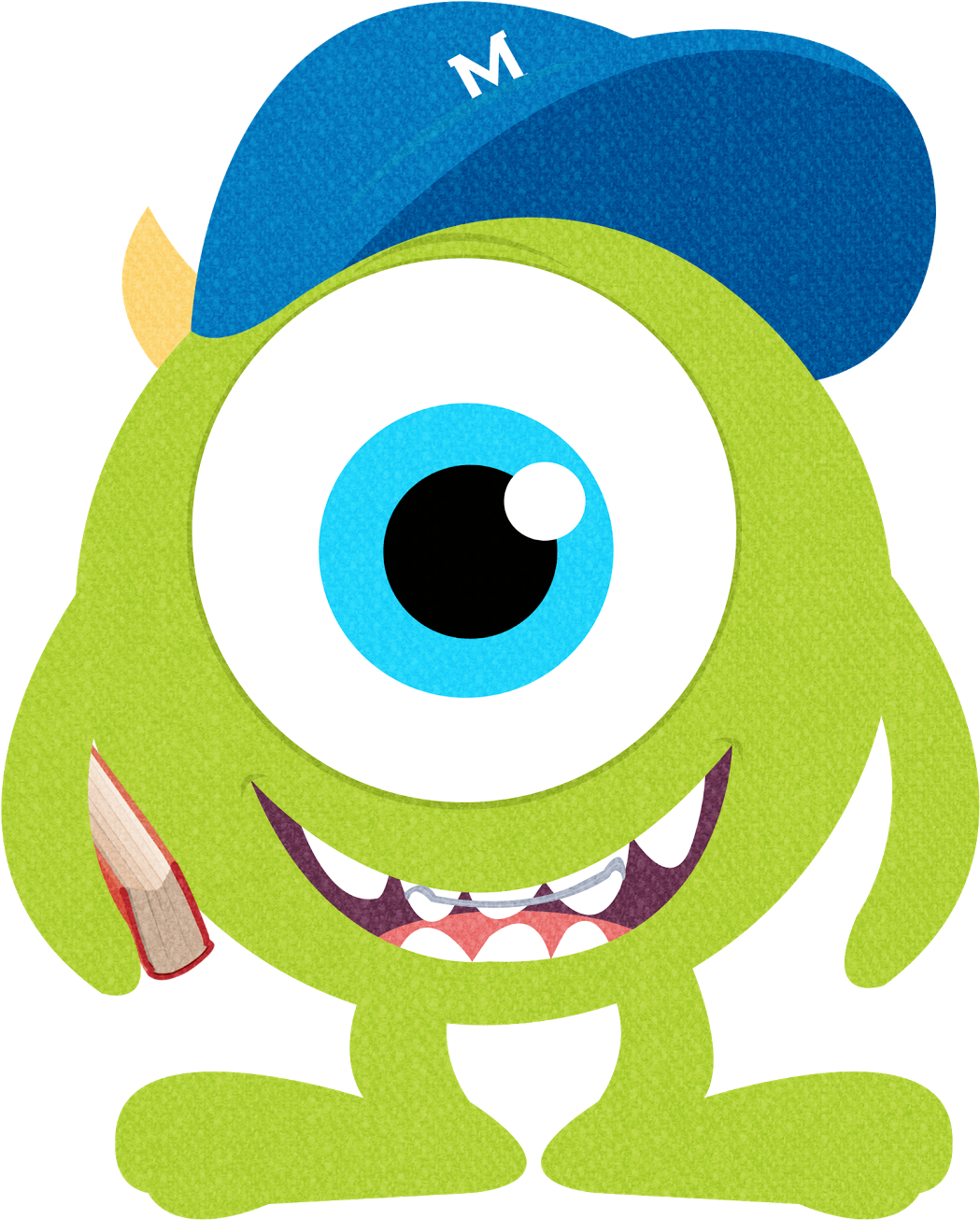 Monsters Clipart Numbers Mike Inc / Monster Clipart - Monstros Sa Baby Png (1324x1600)