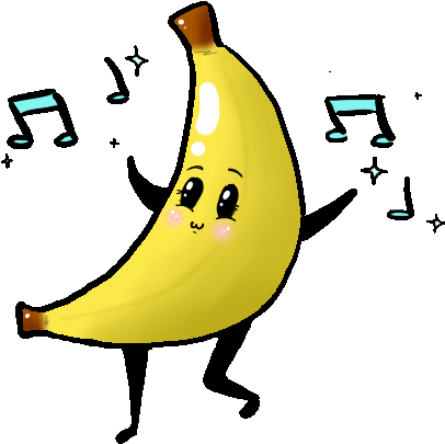 Banana Sticker - Banano Gif (600x600)