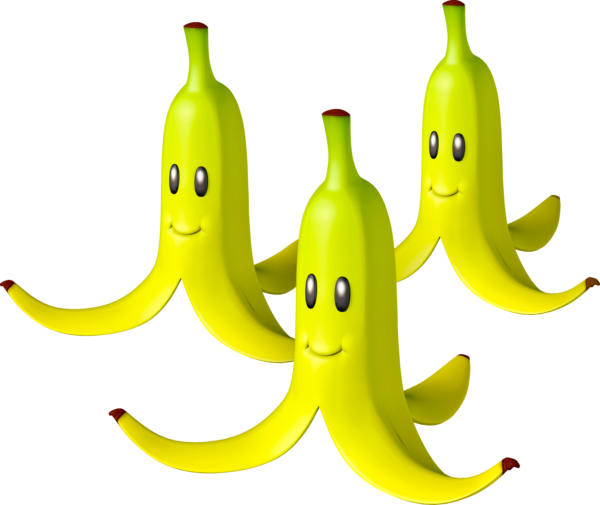Triple Banana - Mario Kart Banana Peels (2040x1717)