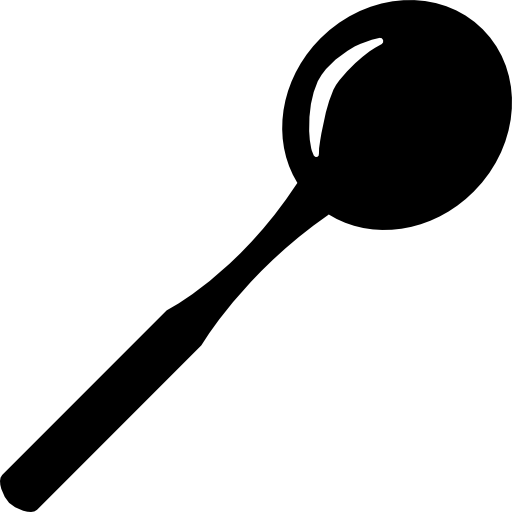 Round Spoon Icon - Spoon Svg (512x512)