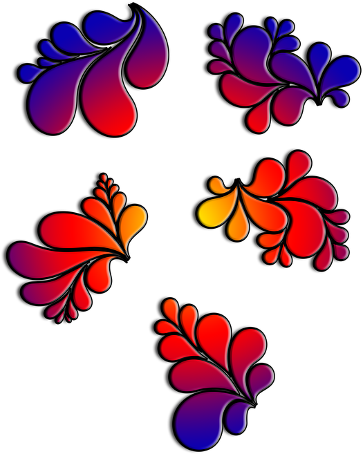 Rose Corner Cliparts 5, Buy Clip Art - Art Deco (612x720)