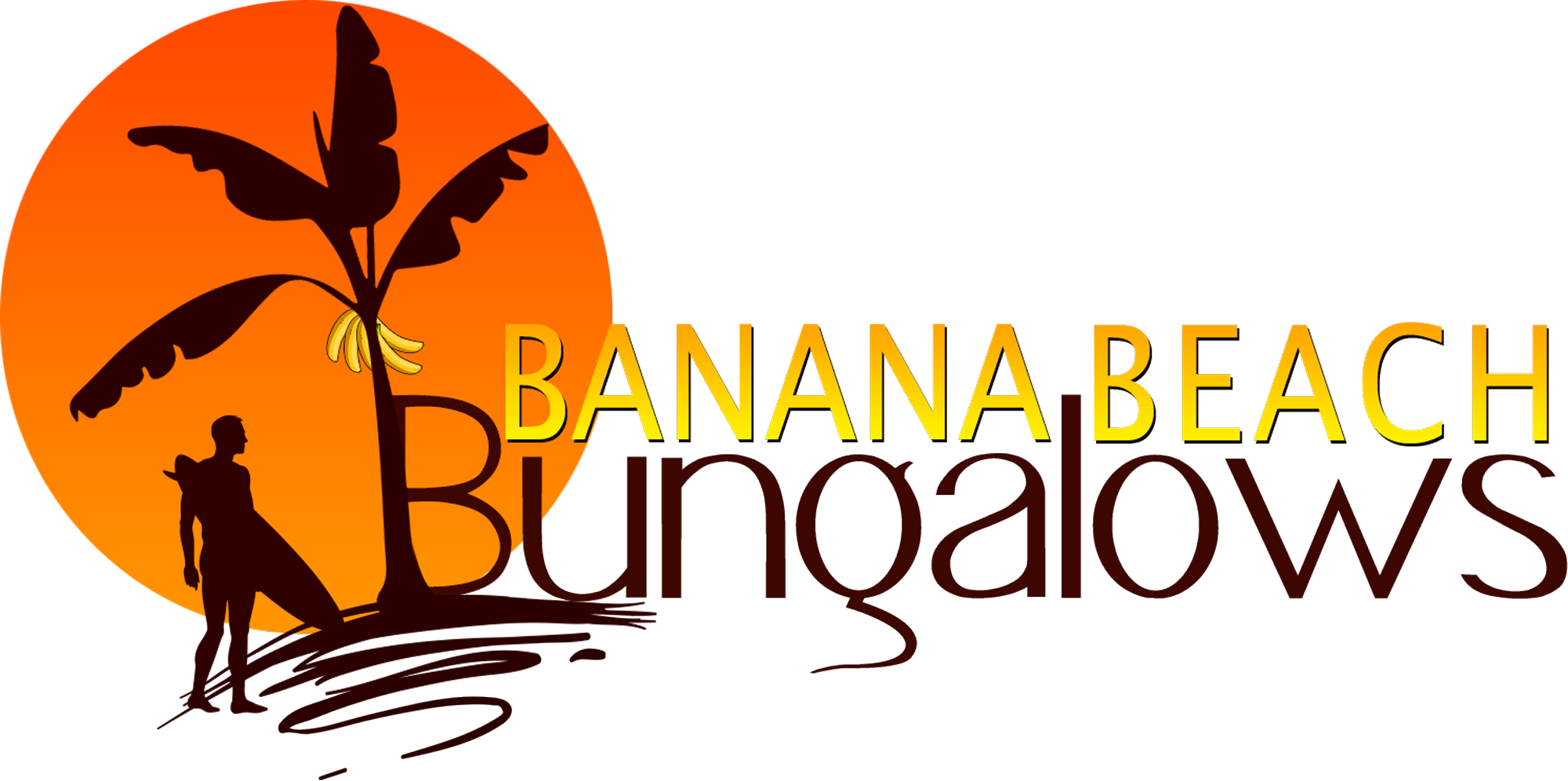 Banana Beach Bungalows Logo - Hotel (2000x996)