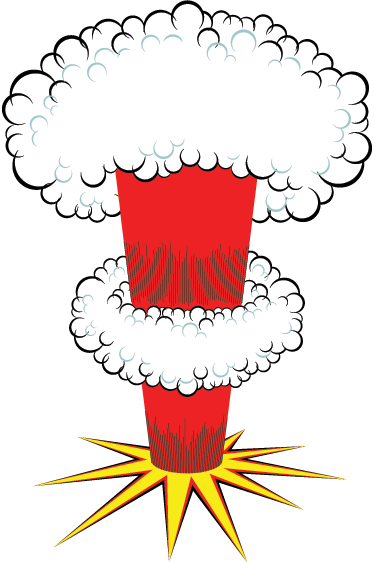 Wall Color - Super Atomic Pooper Tile Coaster (374x562)