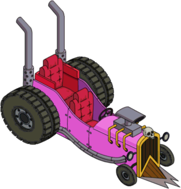 Tapped Out Freak Mobile - Zombie Car Simpsons Hit And Run (358x372)