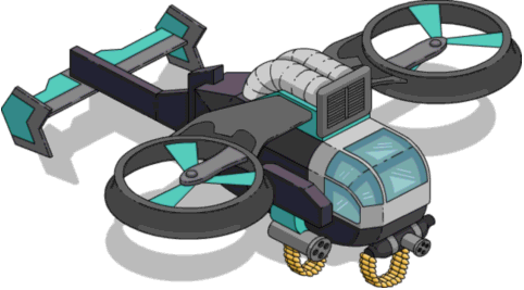 This Post I Will Be Going Over The Origin Of The Bulldozer - Simpson Tapped Out Helicopter (482x267)