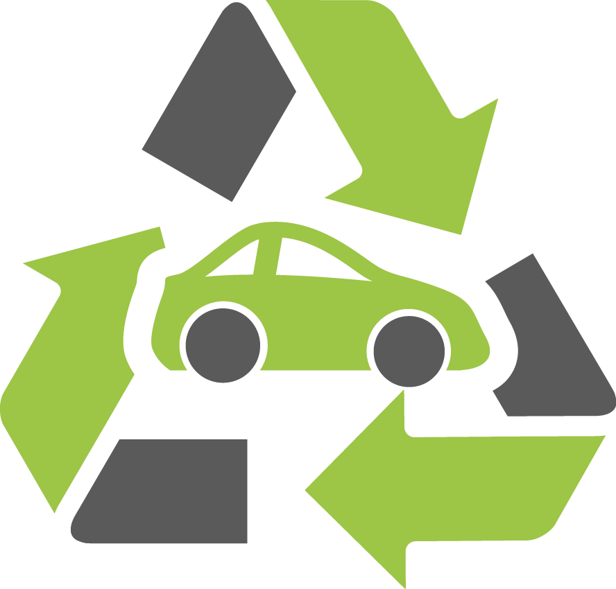 We Recycle - Car Recycling Icon (888x850)