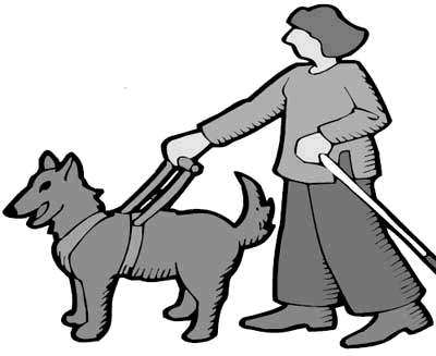 Service Dog Clipart - Service Dog Clipart (400x327)