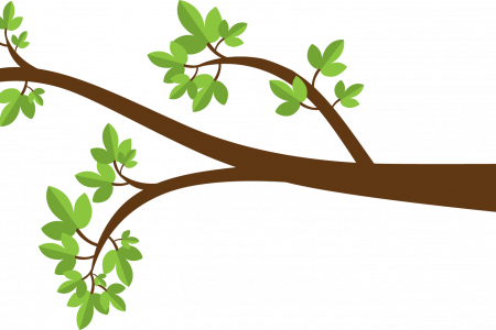 Branch Clipart African Tree - Tree With Branch Clipart (450x300)