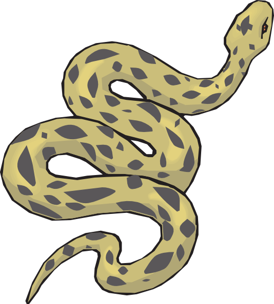 Snake Clip Art At Clker - Free Clip Art Snake (534x594)