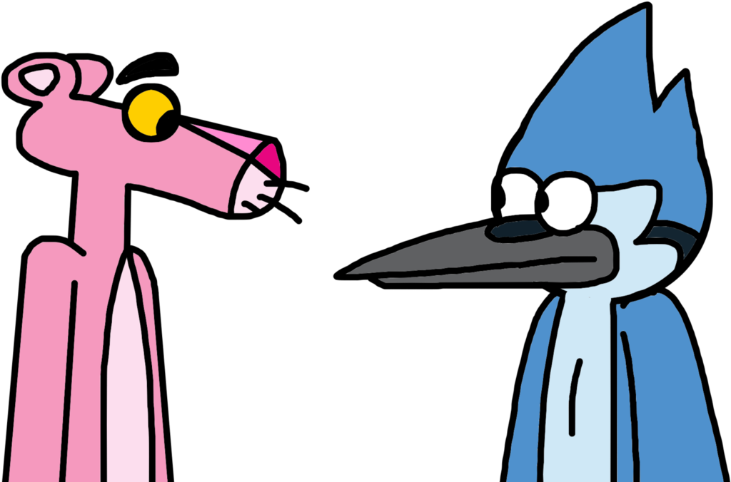 The Pink Panther Meets Mordecai By Marcospower1996 - Pink Panther Vs Cool Cat (1124x710)
