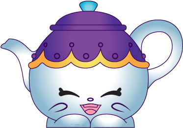 Image Scan Of Figure From Shopkins Food Fair Figures - Teapot (400x400)