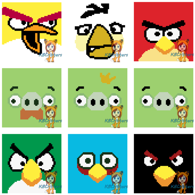 Angry Birds 9 Pack 52×52 - Cartoon (652x650)