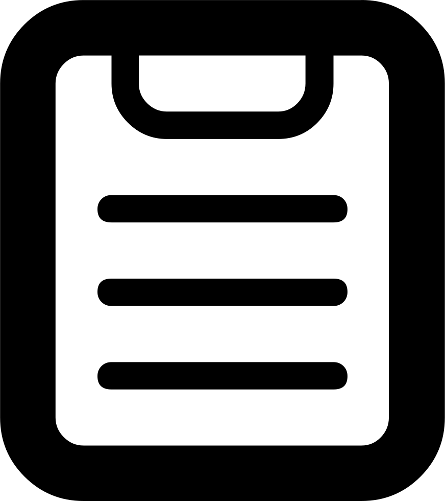 Computer Icons Clip Art Portable Network Graphics Scalable - Clipboard (872x980)