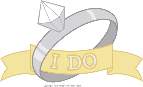 Free Wedding Rings Clipart Rh Homemade Preschool Com - Do Clipart (554x338)