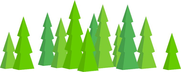Illustrated Clouds Illustrated Clouds Illustrated Forest - Forest Clipart Transparent (759x304)