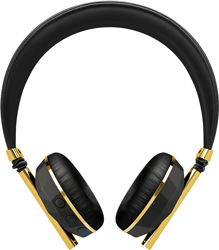 Headphone Clipart Gold Headphone - Caeden The Linea No 10 Wireless Headphones (770x900)