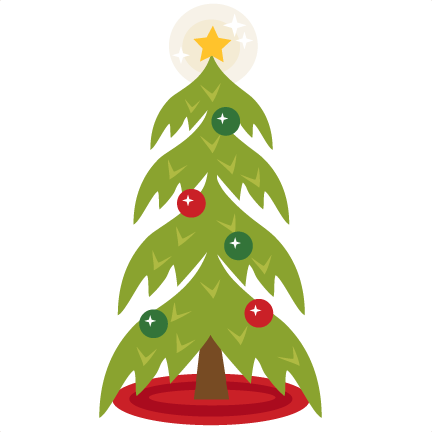 Christmas Tree Scrapbook Clip Art Christmas Cut Outs - Christmas Tree (432x432)