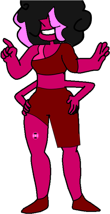 Rhodonite By Asexual-senpai - Steven Universe Zafiro Y Rubi (366x696)
